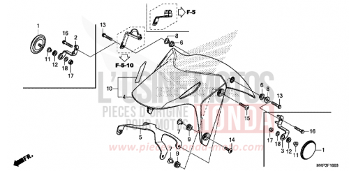 AILE AVANT (CBR500RK,CBR500RAK/L/M) CBR500RAM de 2021